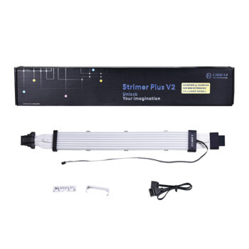 Cáp nguồn nối dài Lian Li STRIMER PLUS V2 12VHPWR 12+4-PIN to 12+4-PIN - 8 LED - Ảnh 2